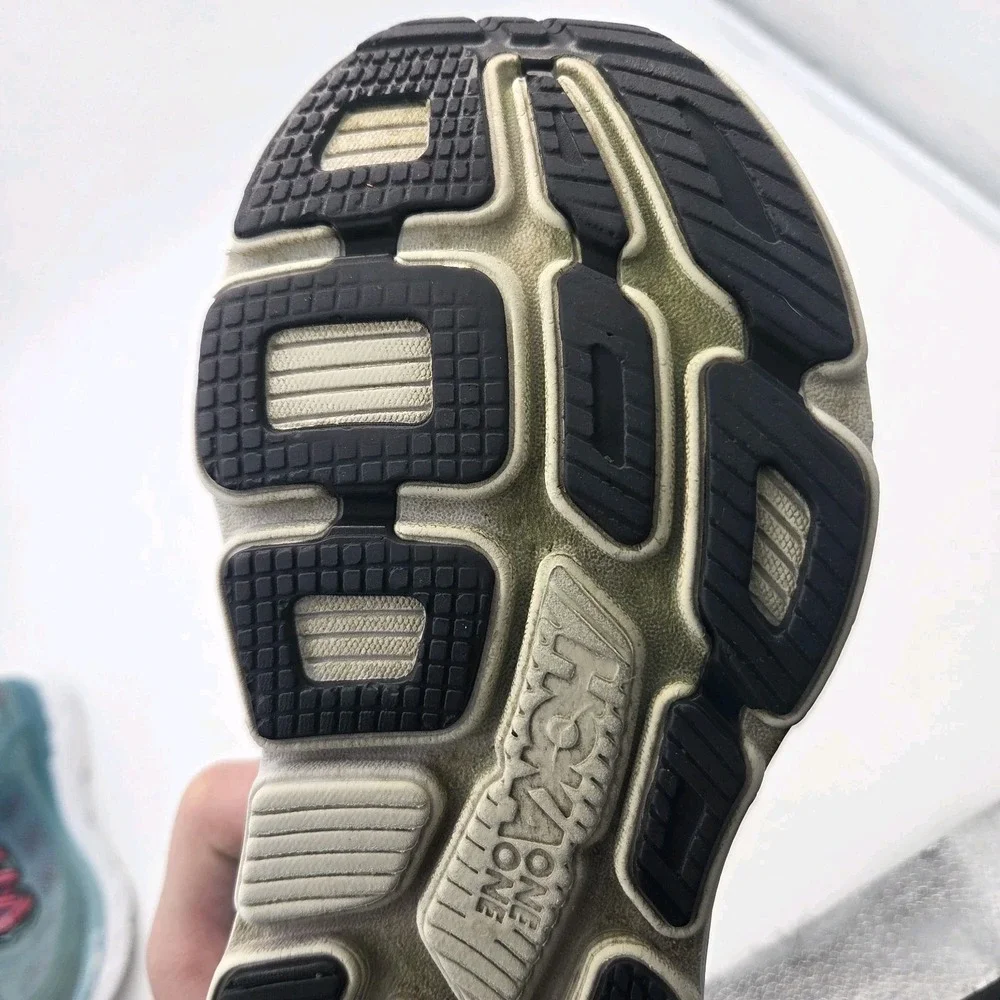 Hoka One One Bondi 6 Shoes Womens Size 6.5 Teal Green Pink Running 1019270 CGSL